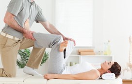 manual therapy patient at Alliston physio clinic