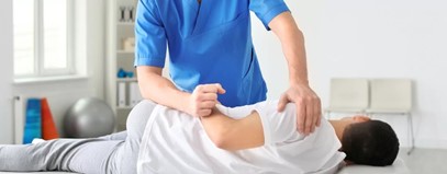 manual therapy patient at Alliston physio clinic