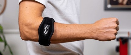 tennis elbow brace fitting Alliston physio clinic