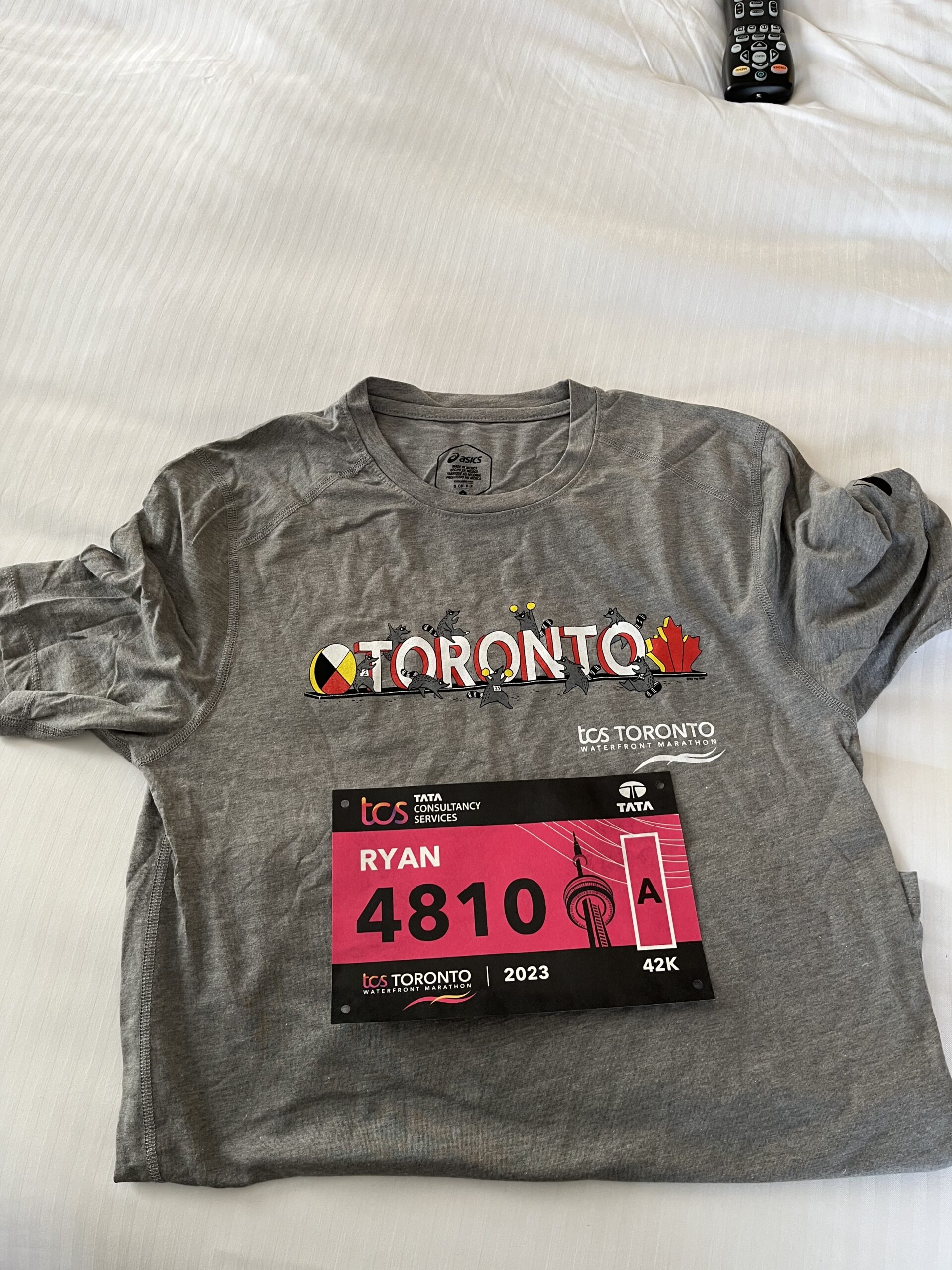 Ryan at the Toronto Waterfront Marathon