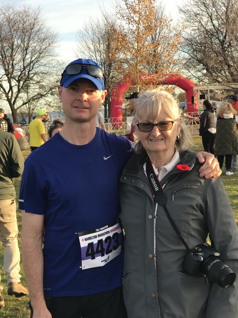 Ryan at the Hamilton Marathon