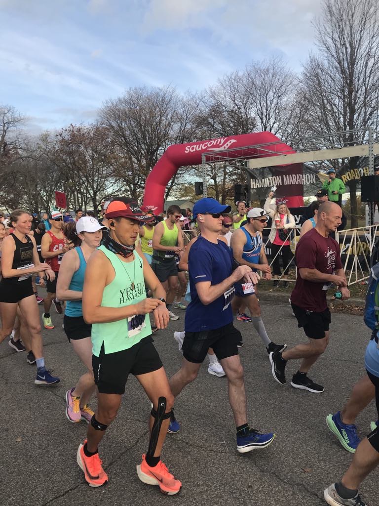 Ryan at the Hamilton Marathon