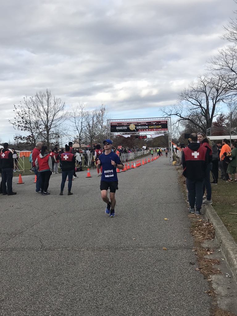 Ryan at the Hamilton Marathon