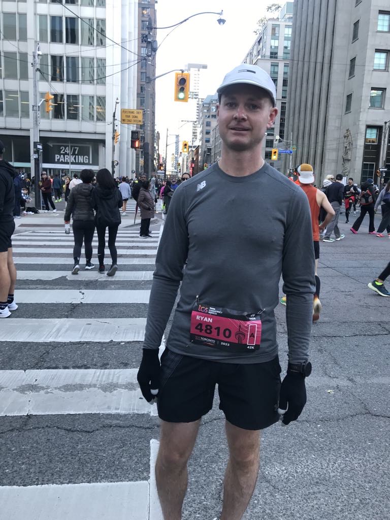 Ryan at the Toronto Waterfront Marathon