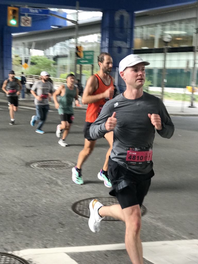 Ryan at the Toronto Waterfront Marathon