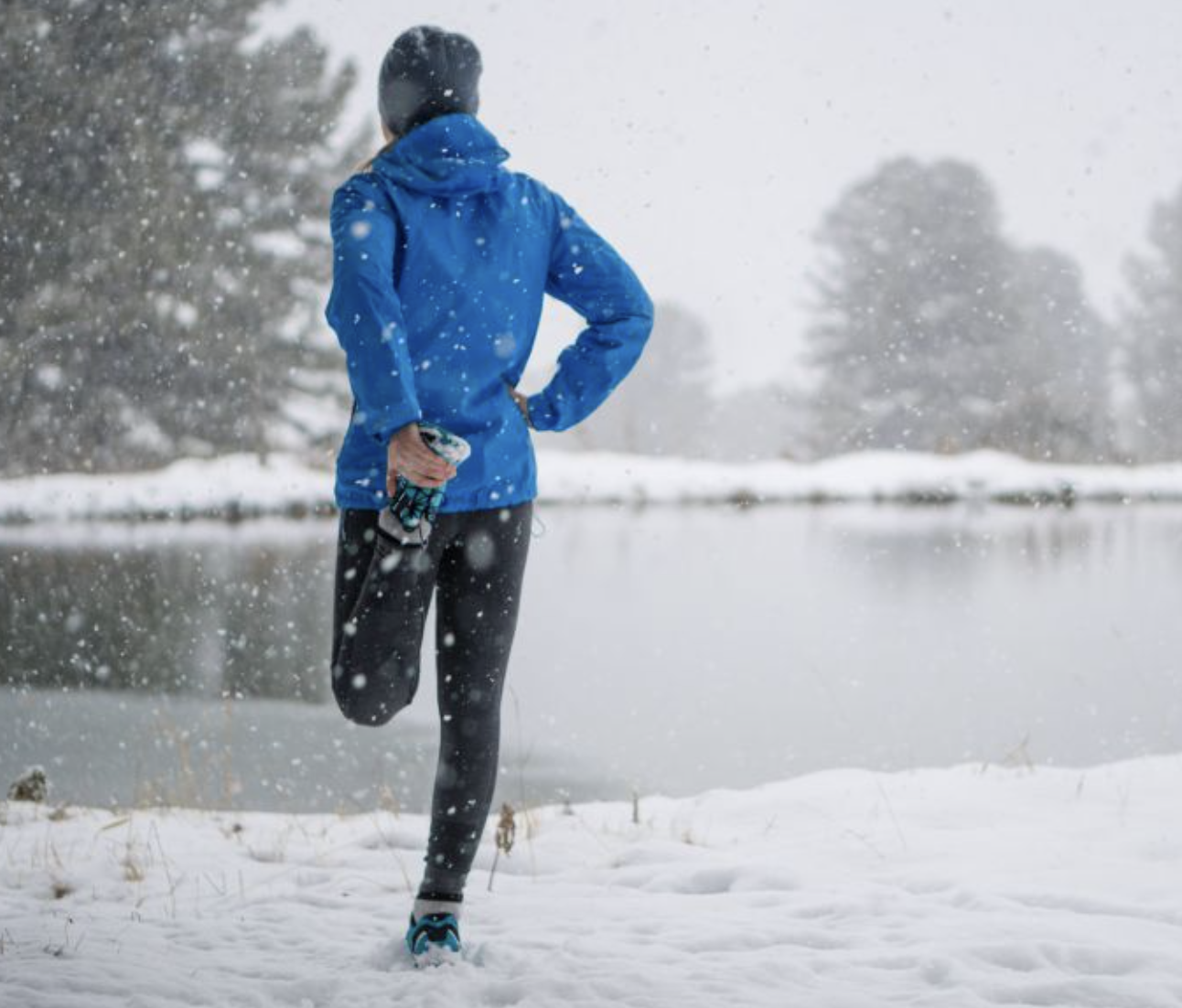 stretching before running in winter