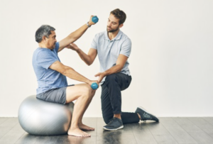 Physiotherapist Demonstrating Movement Techniques, Alliston Physiotherapist Demonstrating Movement Techniques, Alliston